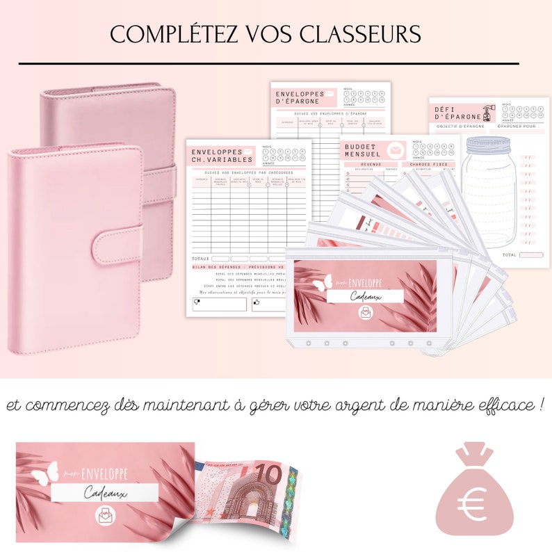 Planner Enveloppes Budget Francais à Imprimer Budget Planner Francais Pack Complet Pages de Garde Enveloppe Budget A6 Suivi Tracker Budget
