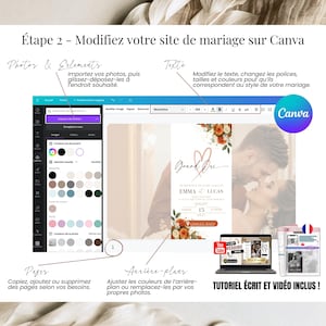 Tutoriel Canva pour modifier facilement votre invitation de mariage numérique terracotta sans compétences design