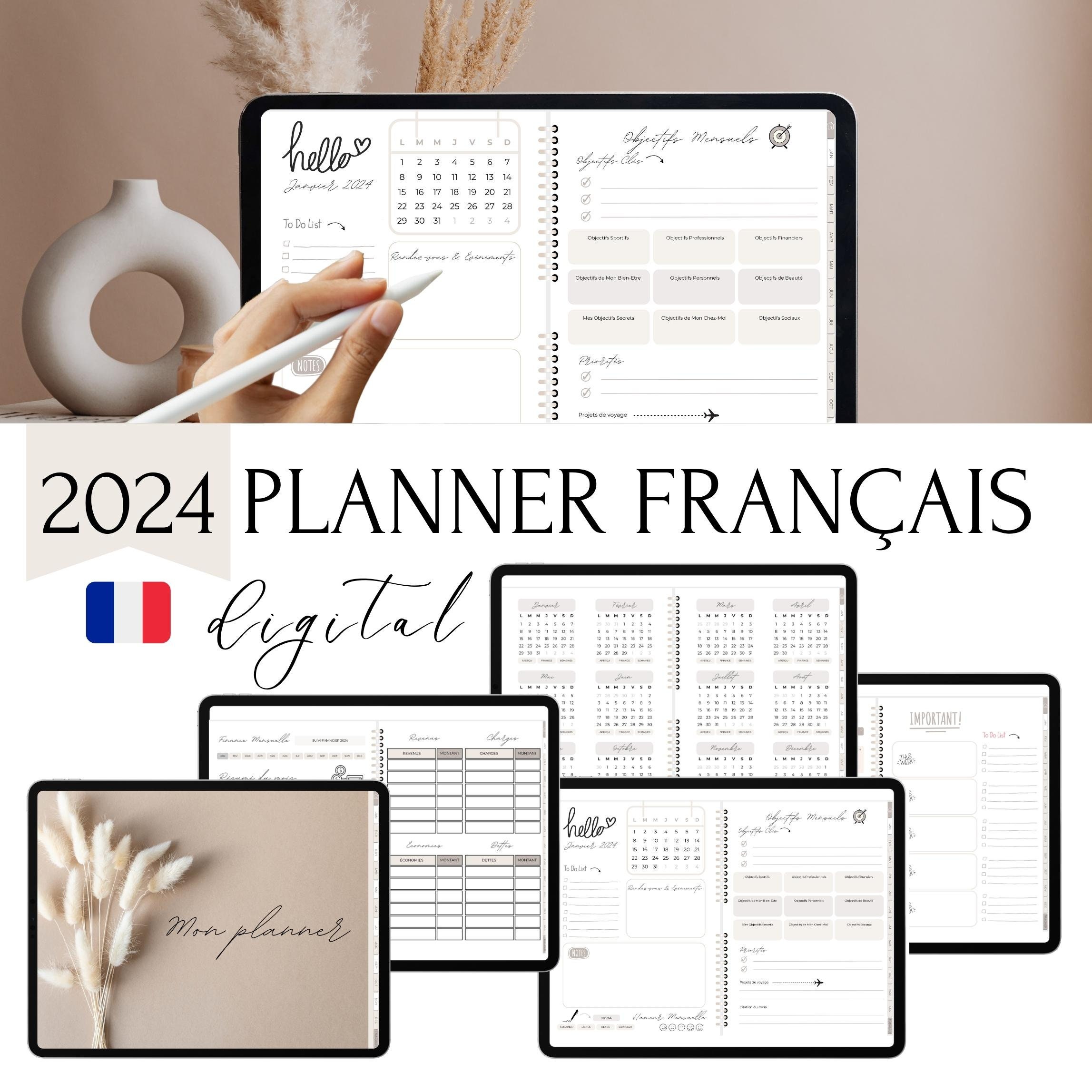 Organiseur semainier To do list + Planning Mairie 2024 A4 spirale 120p