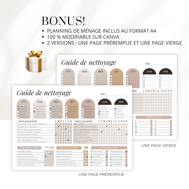 Checklist Journalier Livret d’Accueil Airbnb Français Canva – Template Welcome Book 10 Pages ...