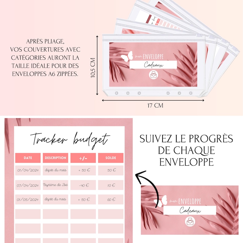 Planner Enveloppes Budget Francais à Imprimer Budget Planner Francais Pack Complet Pages de Garde Enveloppe Budget A6 Suivi Tracker Budget