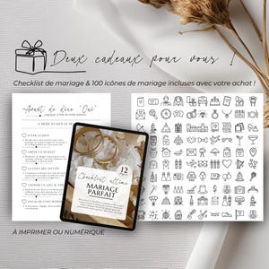Gazette des Mariés Modèle Faire Part Mariage Template Canva Invitation Mariage Personnalisable Journal Mariage Modèle Canva A3 et A4