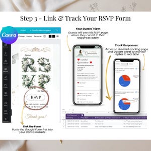 Step 3 – Link and Track Your RSVP – Sage Green Quinceañera Invitation with Real-Time Tracking via Google Form