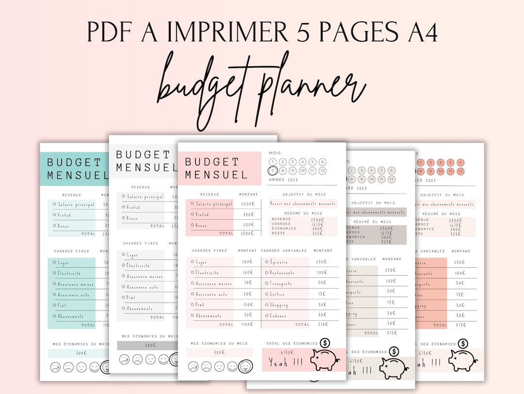 Budget Planner Imprimer Gratuit