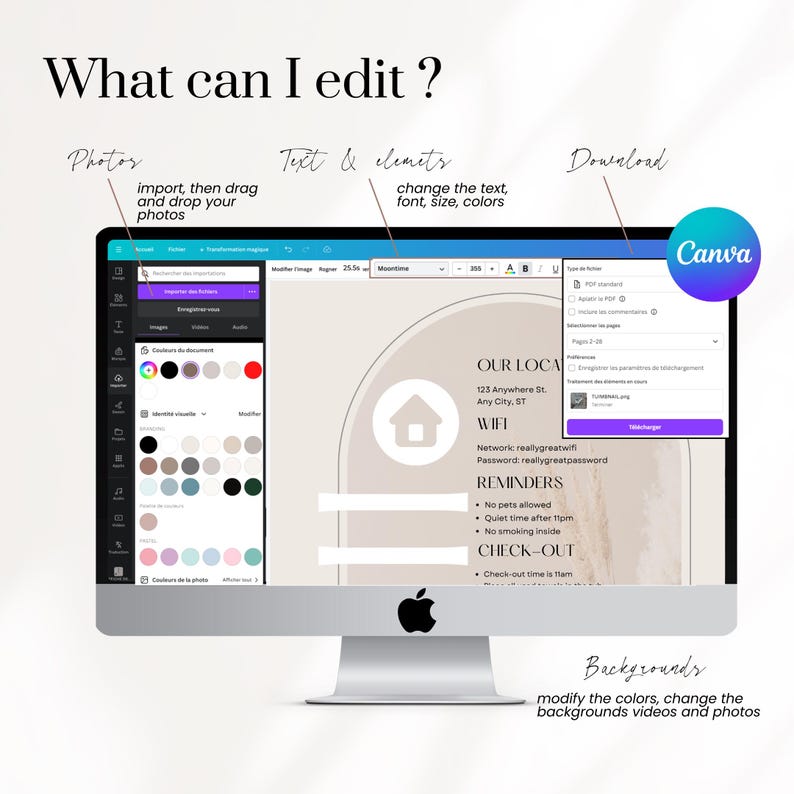 Editable Airbnb Signs Airbnb Sign House Rules Customizable Template