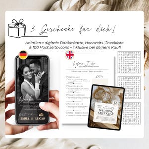 German Wedding Invitation Template | Digital, Clickable RSVP image 7