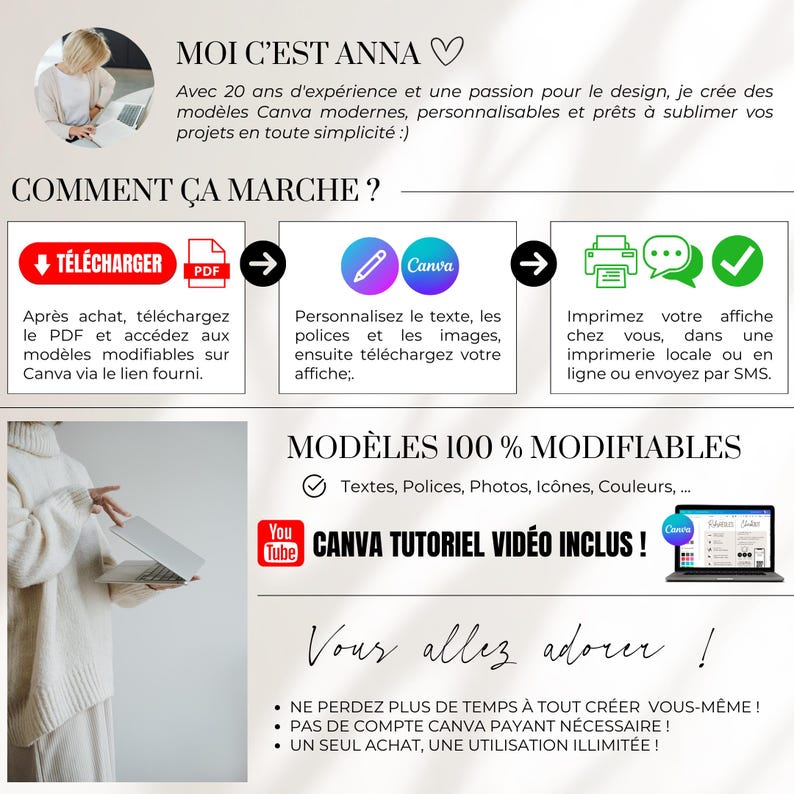 Editable Airbnb Sign in French English Hosts Printable