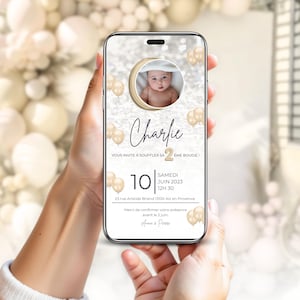 Geburtstagseinladung für 2-jähriges Kind, Video, Canva-Vorlage, digitale Einladung, digitale Geburtstagskarte, Babygeburtstag