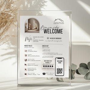 Editable Airbnb Sign Bundle in Spanish English - Hosts Printable Templates - English Spanish Rules Vacation Rentals - Bilingual Welcome Sign