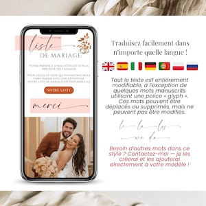 Invitation mariage digitale avec texte modifiable, photos personnalisées et design terracotta élégant