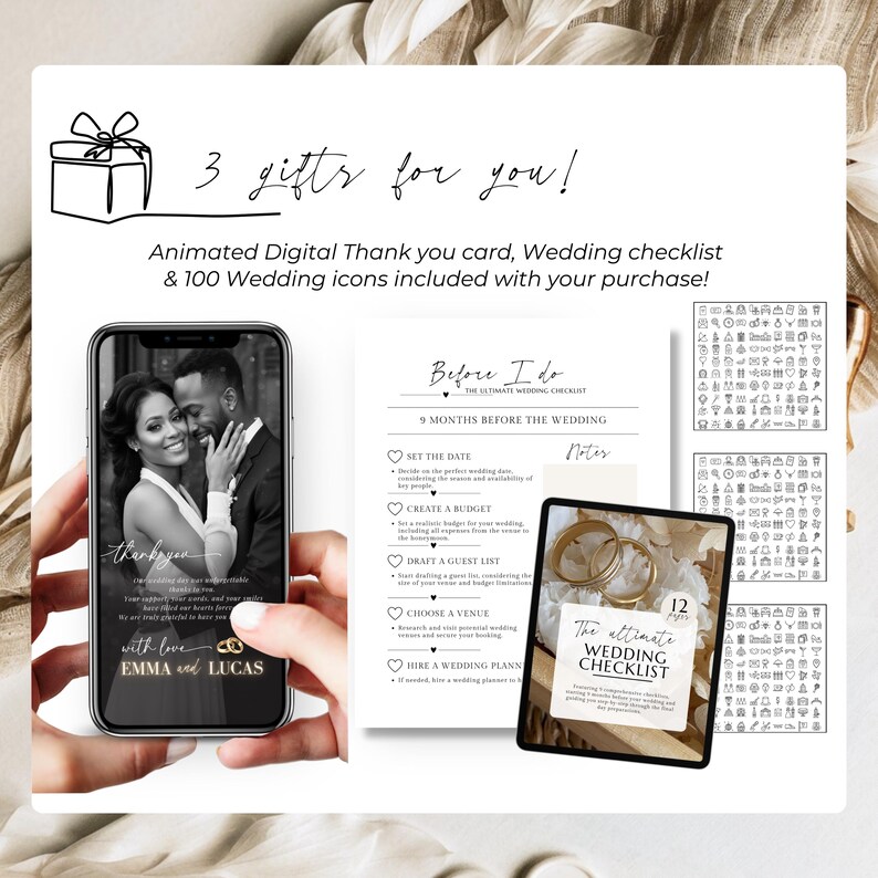 Wedding Website RSVP Template with Countdown, Editable Online Invitation (Digital) image 7