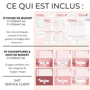 Enveloppes Budget Planner Cahier Finances Personnelles - Classeur Rose Cerise Avec Fermeture Éclair Et 100 Enveloppes