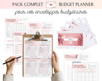 French Cash Envelope Budget System Printable, Budget Binder A6 Envelopes, Expense Tracker, Savings Challenge, Monthly Budget Planner PDF