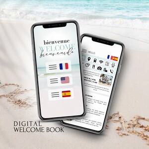 Airbnb Español Libro de Bienvenida de Airbnb - Airbnb Bienvenido Canva Template - Inetarctive Airbnb Welcome Book - Alquiler de Vacaciones