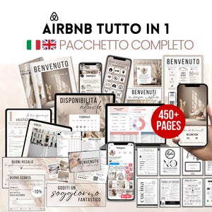 Airbnb Italiano Inglese Libro di Benvenuto Airbnb per gli Ospiti, Libro Degli Ospiti, Guida Ospiti Airbnb, Libro Ospiti Airbnb Template