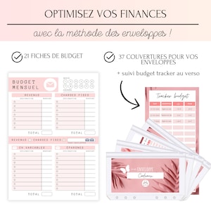 Planner Enveloppes Budget Francais à Imprimer Budget Planner Francais Pack Complet Pages de Garde Enveloppe Budget A6 Suivi Tracker Budget