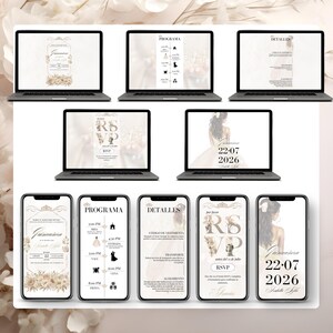 View Quinceañera Digital Invitation on mobile, tablet & PC | Invitación Electrónica de 15 Años accesible en todos dispositivos