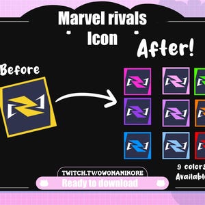 Marvel Rivels Colored Icons for Desktop Customization | Aesthetic Icons ...