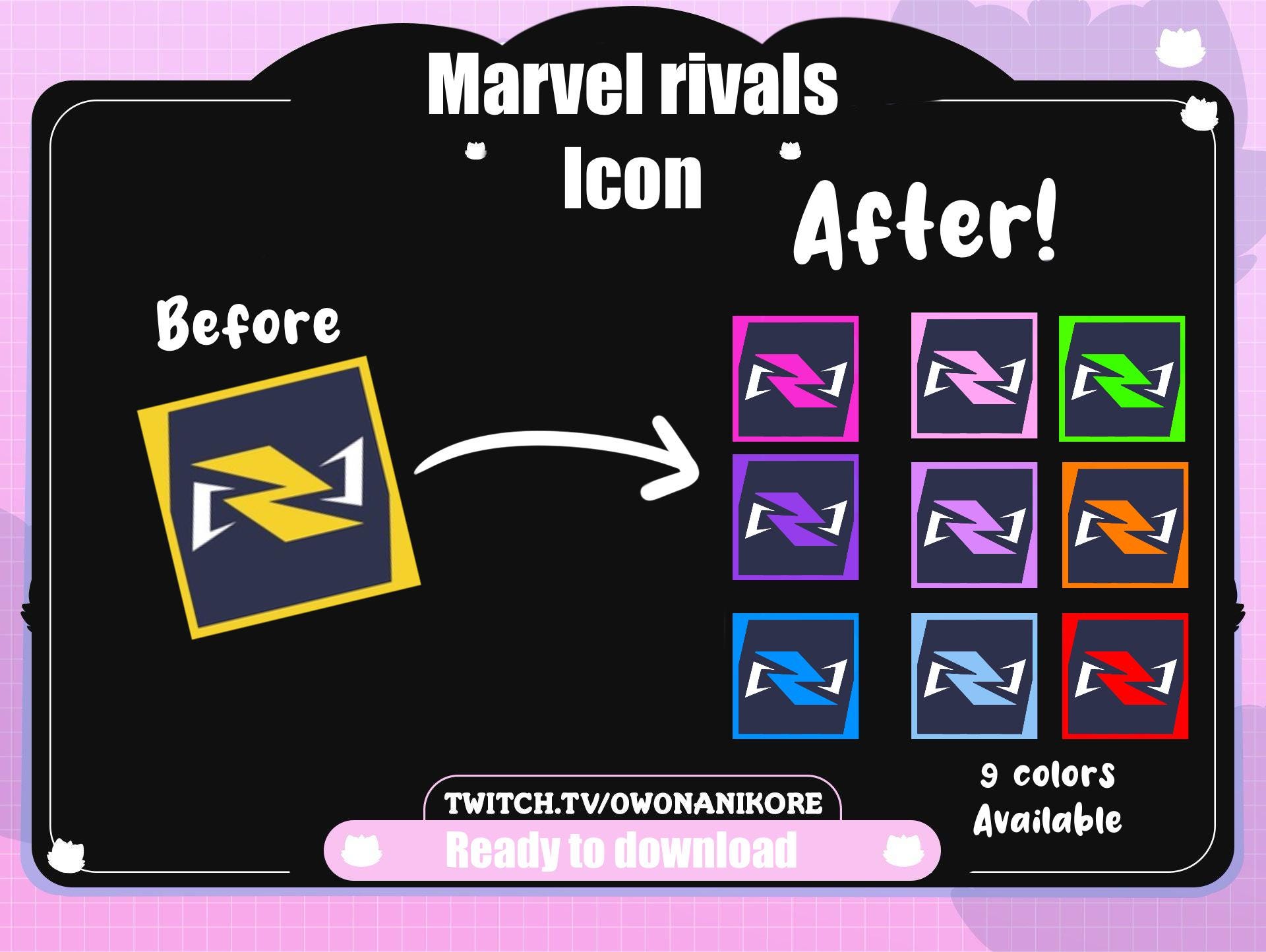 Marvel Rivels Colored Icons for Desktop Customization | Aesthetic Icons ...