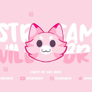 Full Pink Kitty Animated Stream Package <3 | Pink Aesthetic Twitch Package | Gamer girl | Kawaii Stream Overlays|Cat Overlays
