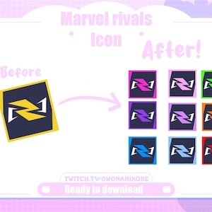 Marvel Rivels Colored Icons for Desktop Customization | Aesthetic Icons