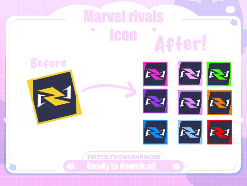Marvel Rivels Colored Icons for Desktop Customization | Aesthetic Icons ...
