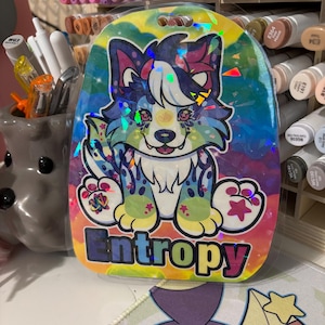 Webkinz Virtual Pet YCH Fursona Badge Commission | Any Species Fan Art | HQ art work Made to order & Shipped | Fursuit Badge image 6