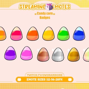 Odznaki subskrybentów Halloween Candy Corn dla Twitch/YouTube | Odznaki subskrybentów Cute Cat Paw | Emotki Discord | Emotki świąteczne | Upiorny sezon | Słodki
