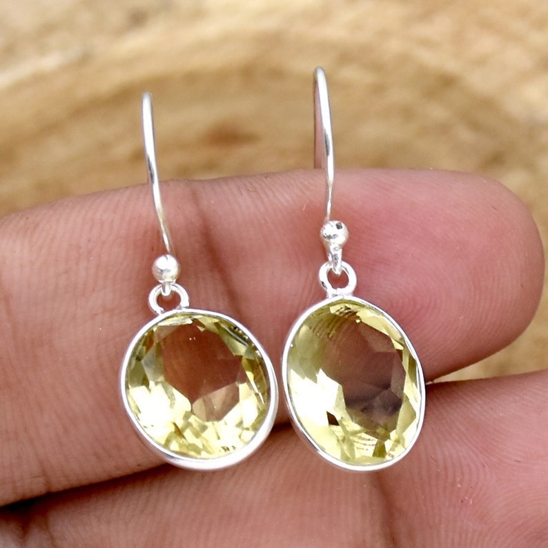 Lemon Quartz Earring - Etsy Canada