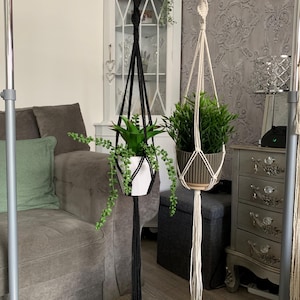 Handmade Macrame Plant Hanger | Natural Cotton Cord