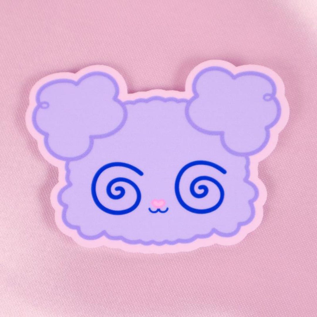 Dizzy Sticker Dizzy Smiling Sticker - Kawaii Cute Phone Sticker Vinyl Sticker Meme ...