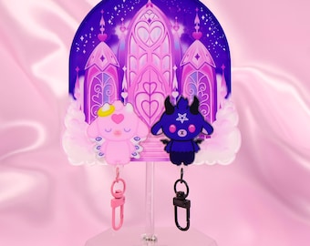 Seraphima and Baphy Cathedral Keychain Mount