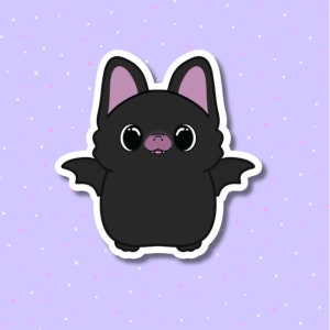 Fledermaus Aufkleber - Kawaii Süßer Telefon Aufkleber Vinyl Aufkleber Meme Kawaii Aufkleber - Kawaii Memo Lustiger wasserfester Aufkleber