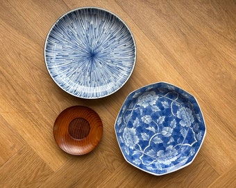 Japanese designed serving plates set