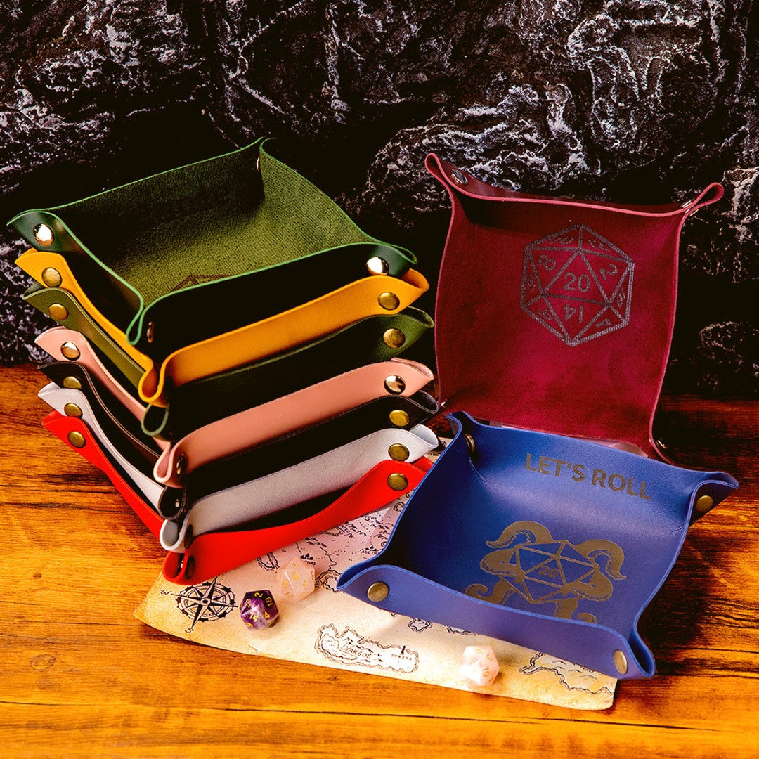 Personalised Leather Trays Dice Trays Rolling Trays Valet Etsy