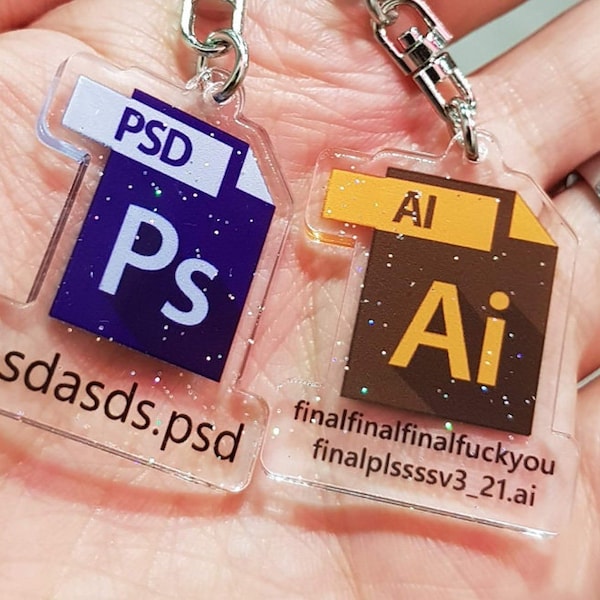 Program inspired Meme Acrylic Keychains