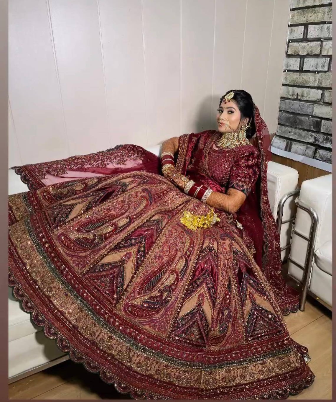 Maroon Bridal Lehenga/lehenga/wedding Lehenga/indian Wedding Etsy