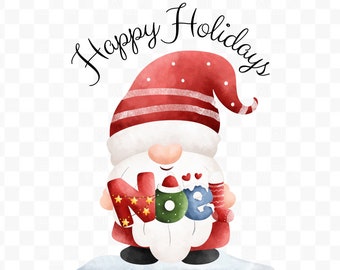 Merry Christmas Gnomes, Design Download, Christmas png, Winter png, Christmas Gnomies png, Gnome png, Holidays PNG