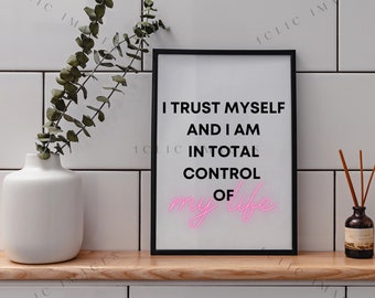 Myself Affirmation/ Inspirational/ Positive/ Daily Affirmation/ Digital Dowload