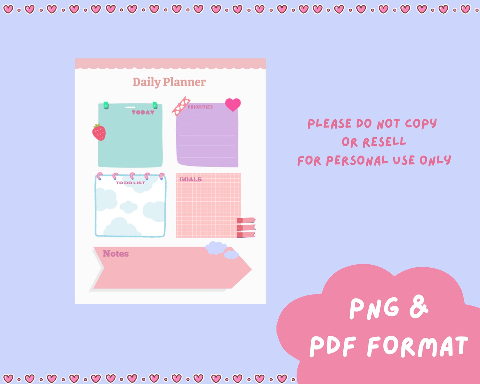 Cute Printable Planners Cute Daily Printable Planner Daily Tasks