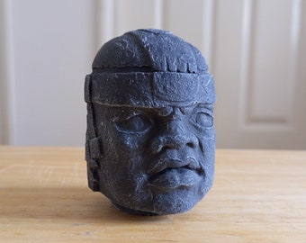 Olmec Giant Heads - The Colossal Heads of the Olmecs - Ancient Maya Olmec Artifacts- Giant Stone Heads Mexico - Gifts for History Buffs