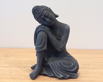 Estatua de Buda sentado hecha a mano en cemento: Decoración para jardín zen
