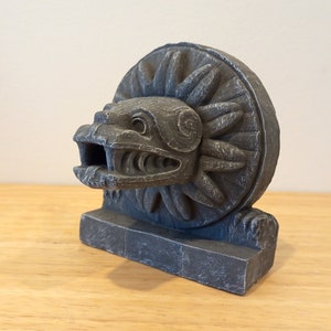 Quetzalcoatl Statue - Aztec Quetzalcoatl Dragon Head - Quetzalcoatl Sculpture- Aztec Serpent Sculpture - Aztec Art - Gifts for History Buffs