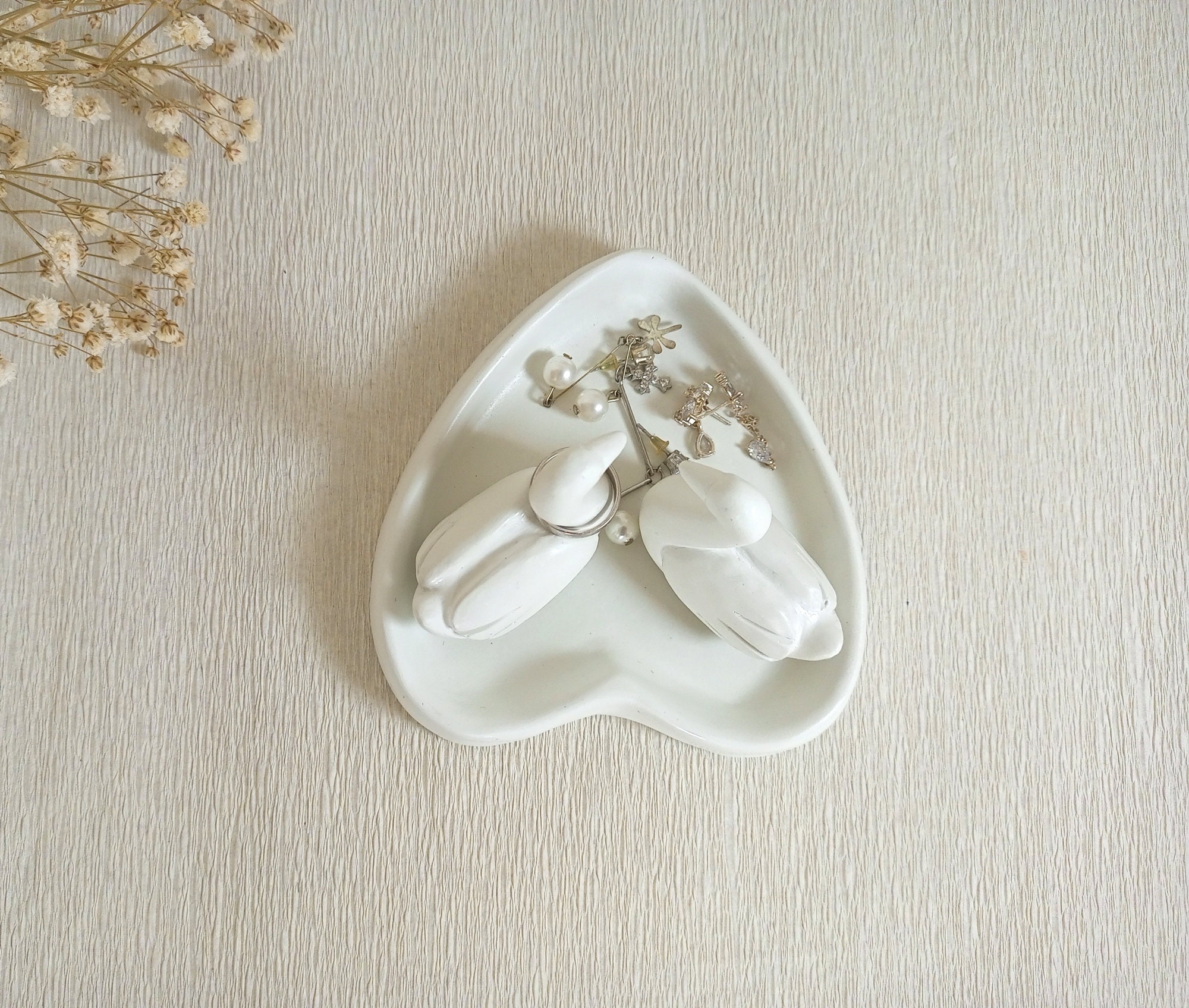 Couple Swan Ring Holder Concrete Animal Ring Holder Duck Etsy