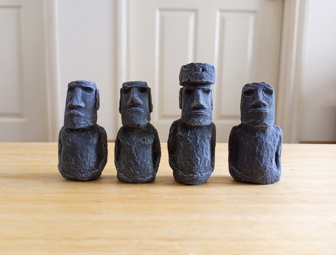 Concrete Moai Garden Statue Miniature Moai Statue Monolithic Statues of