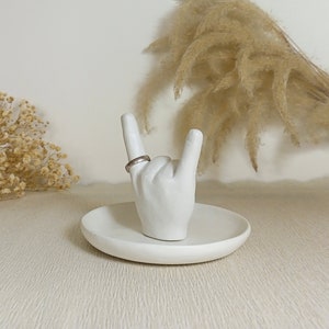 Rock ‘n’ Roll Hand Sign Ring holder