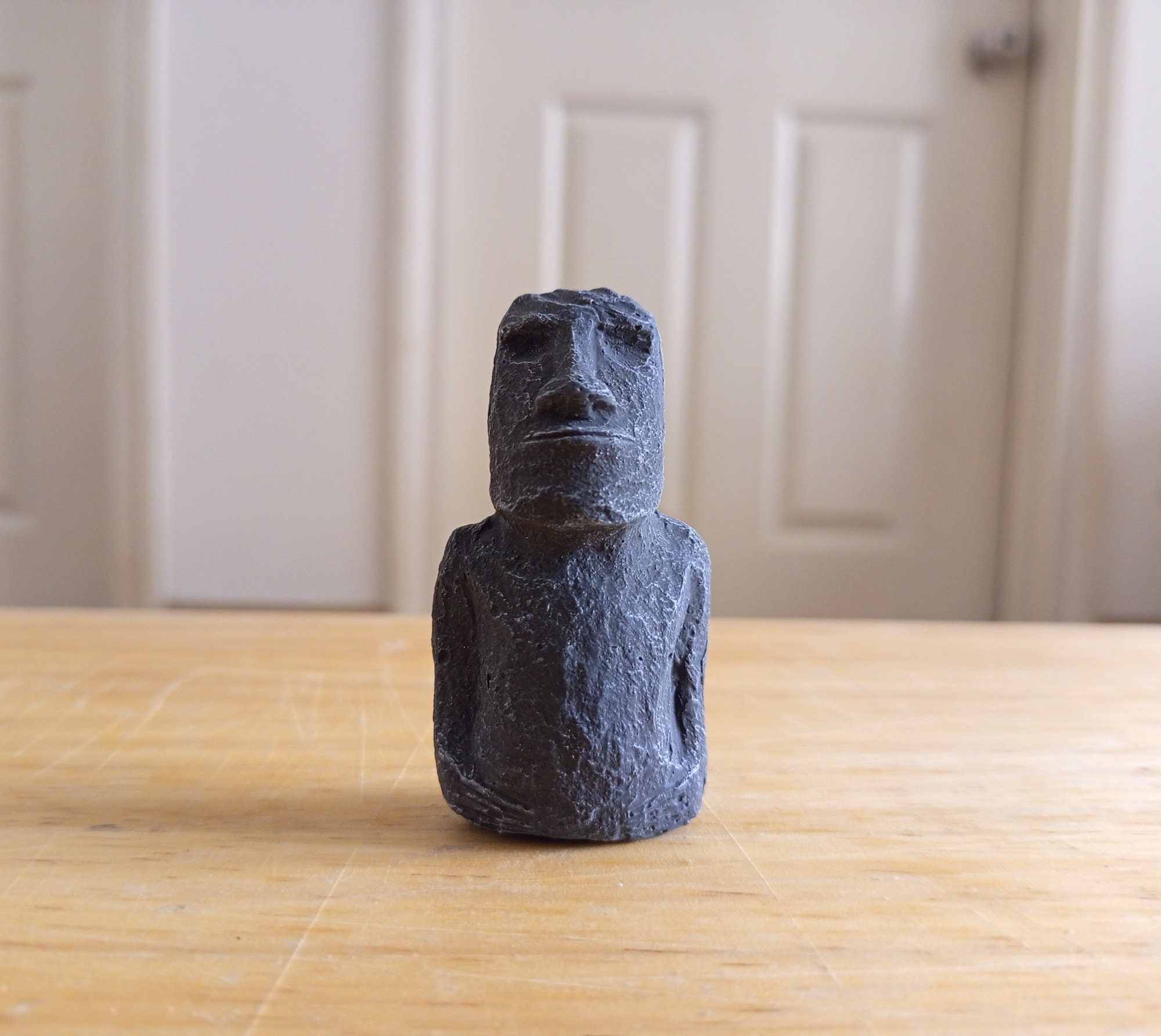 Concrete Moai Garden Statue Miniature Moai Statue Monolithic Statues of