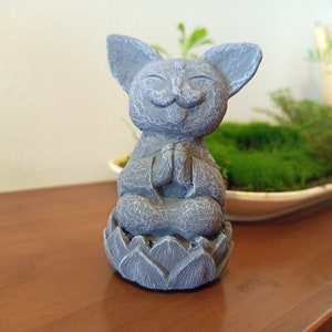 Il Maneki Neko, figura giapponese, figura di gatto, gatto fortunato, porta  fortuna, cemento solido, fatto a mano, intagliato a mano, decorazioni per  la casa, decorazioni per negozi, regali -  Italia
