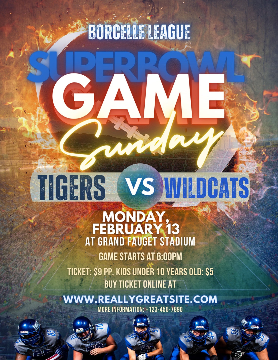 Football Flyer - Etsy