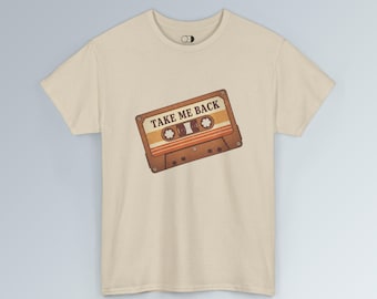 Retro Cassette Graphic Tee - 80s 90s Nostalgia